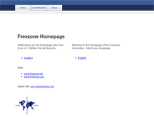 Tablet Screenshot of freezone.de